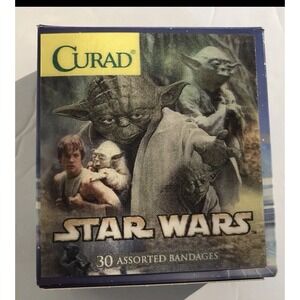 Curad Star Wars Holographic Lenticular Yoda Vintage  2 Boxes of Bandages 2002